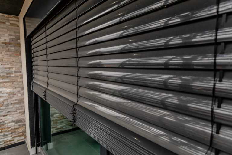 black automated & motorized window shades blind
